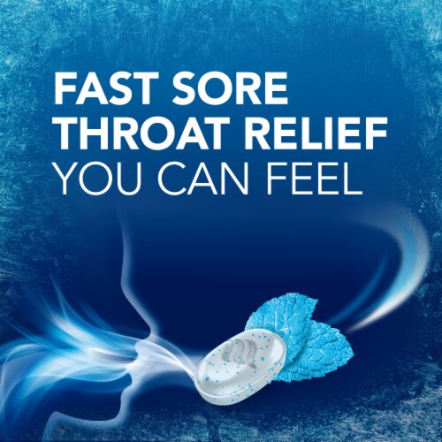 Vicks VapoCOOL Winterfrost Flavor SEVERE Medicated Sore Throat Drops Perspective: back