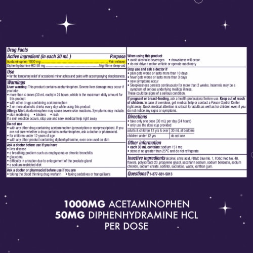 Vicks® ZzzQuil™ Midnight Berry Night Pain Nighttime Sleep-Aid Pain Reliever Perspective: back