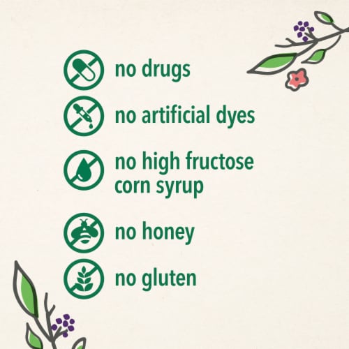 Vicks® Children’s Botanicals Berry Flavor Multi-Care Kids’ Cough Syrup Perspective: back