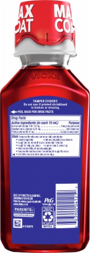 Vicks NyQuil Cough DM & Congestion Multi-symptom Relief Nighttime Medicine Liquid Perspective: back