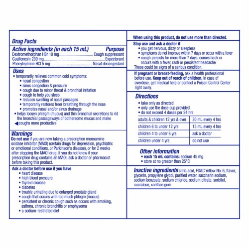 DayQuil™ Cough DM+ Congestion Non-Drowsy Cough Syrup Perspective: back