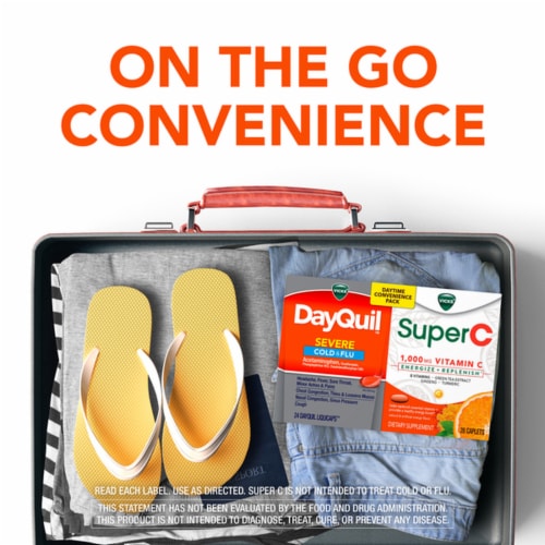 Vicks DayQuil & Super C Convenience Pack Perspective: back