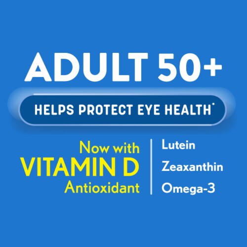 Ocuvite Adult 50+ Eye Vitamins and Mineral Supplements with Lutein and Zeaxanthin Softgels Perspective: back