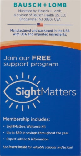 Bausch & Lomb Perservision Areds Lutein Eye Vitamin & Mineral Supplement Perspective: back