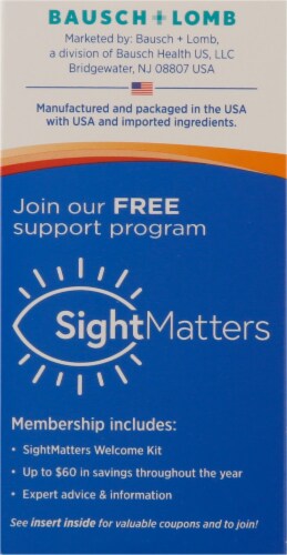 Bausch & Lomb Perservision Areds Lutein Eye Vitamin & Mineral Supplement Perspective: back