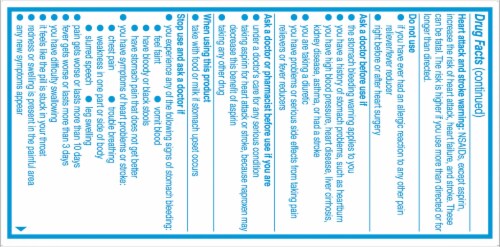 Aleve® Naproxen Sodium 220mg Caplets Perspective: back
