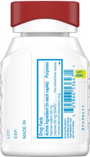 Aleve Arthritis Cap Naproxen Sodium 220mg Caplets Perspective: back