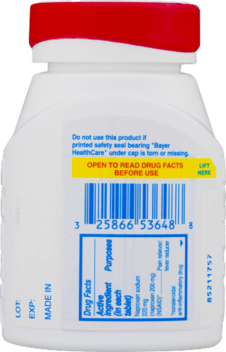 Aleve Arthritis Tablets Perspective: back