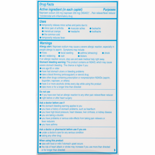 Aleve Arthritis Caplets Perspective: back