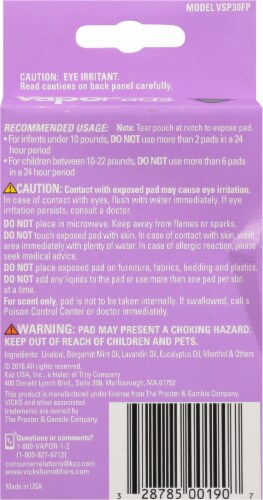 Vicks® VapoPads® Lavender Calming Vapors Perspective: back
