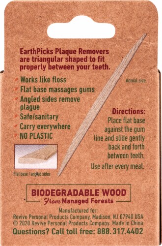 The Natural Dentist® Eath Picks Perspective: back