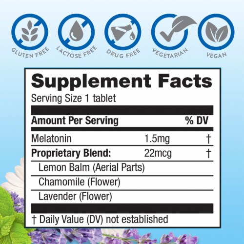 MidNite Cherry Sleep Aid Chewable Tablets Perspective: back