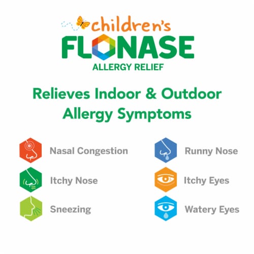 Flonase Children's Allergy Medicine Twenty-Four Hour Relief Metered Nasal Spray Perspective: back