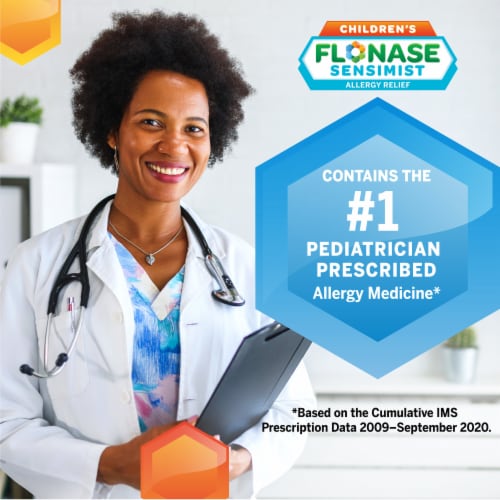 Flonase Sensimist Spray Non Drowsy Children's Allergy Fluticasone Furoate Medicine Perspective: back