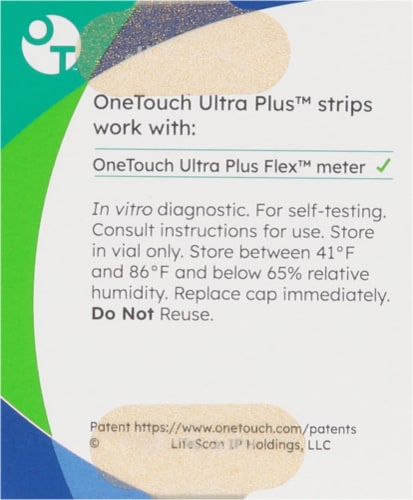 OneTouch Ultra Plus™ Test Strips Perspective: back