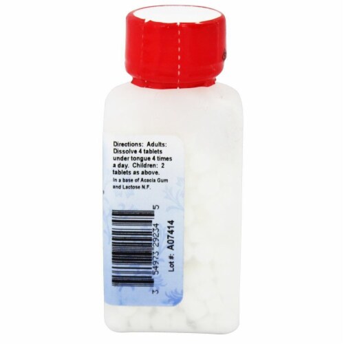 Hyland's Pulsatilla Tablets Perspective: back