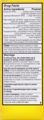Hyland's Homeopathic 4Kids Cold & Mucus Perspective: back