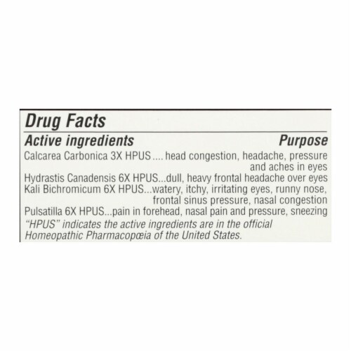 Hyland's DEFEND Sinus 40 Count Perspective: back