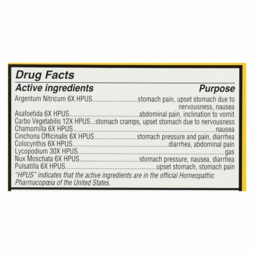 Hyland's 4Kids Homeopathic Tummy Ache Quick-Dissolving Tablets Perspective: back
