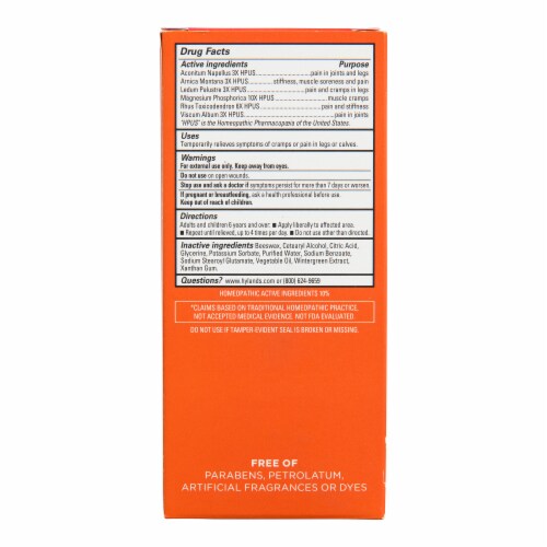 Hyland's Naturals™ Homeopathic Leg Cramp Ointment Perspective: back