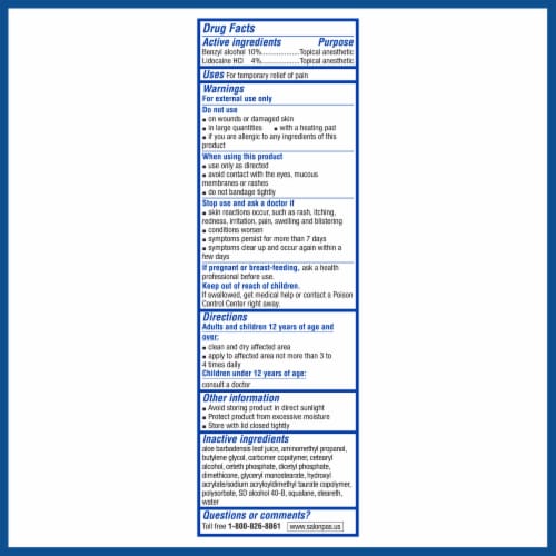 Salonpas® Lidocaine Plus Pain Relieving Cream Perspective: back