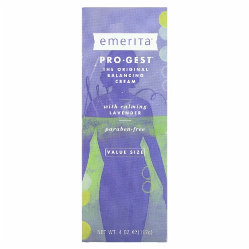 Emerita Pro-Gest The Original Balancing Cream with Calming Lavender - 4 oz (112 g) Perspective: back