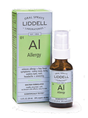 Liddell Laboratories Allergy Oral Spray Perspective: back