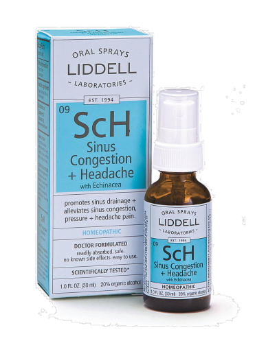Liddell Laboratories Sinus Congestion & Headache Oral Spray Perspective: back