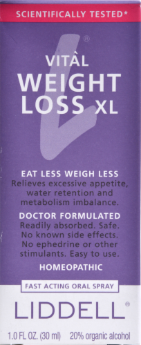 Liddell Laboratories Weight Loss XL Perspective: back