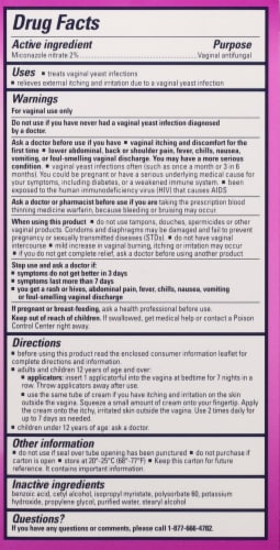Monistat® 7 Day Vaginal Antifungal Cream Perspective: back