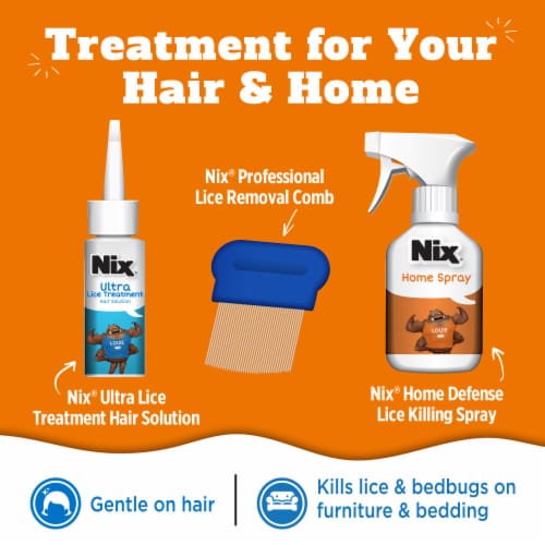 Nix Ultra Super Lice Removal For Hair And Home Lice Treatment Kit Perspective: back