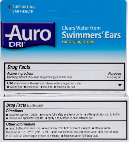 Auro Dri® Ear Drying Drops Perspective: back