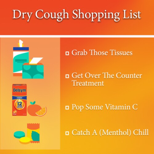 Delsym 12 Hour Relief Grape Flavored Cough Suppressant Perspective: back