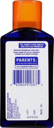 Delsym® Nighttime Cough Liquid Perspective: back