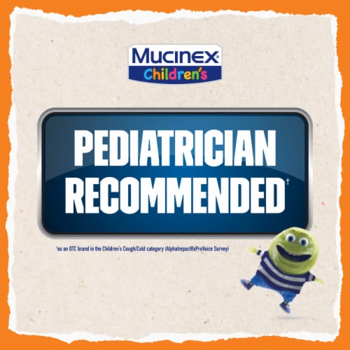 Mucinex Children's Freefrom Multi-Symptom Elderberry & Cherry Flavor Cold Flu & Sore Throat Liquid Perspective: back