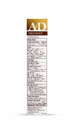A&D® Prevent Original Ointment Perspective: back