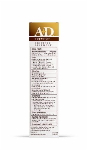 A&D® Prevent Original Ointment Perspective: back
