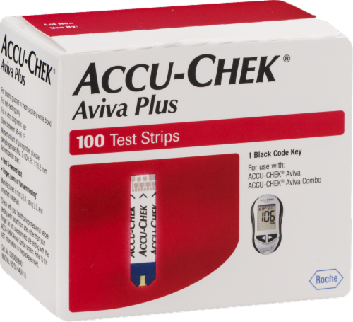 Accu-Chek Aviva Plus Test Strips Perspective: back