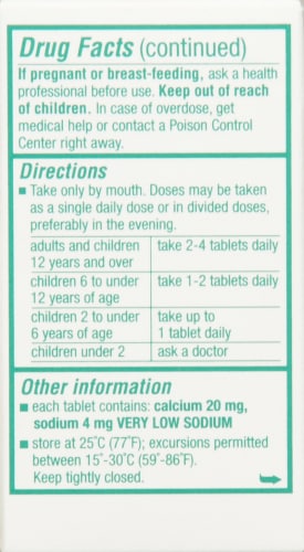Peri Colace Stool Softener and Laxative Tablets Perspective: back