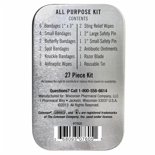 Coleman All Purpose First Aid Kit Perspective: back