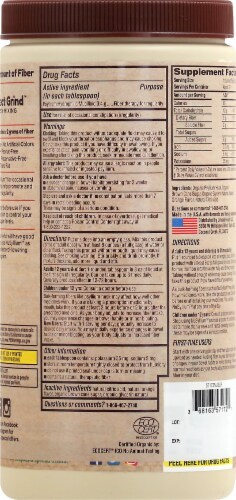 NuSyllium™ Natural Orange Flavor Organic Psyllium Fiber Perspective: back