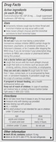 GoodSense® DM Max Tussin Cough & Chest Congestion Perspective: back