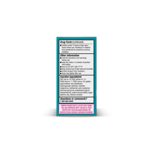 Prevacid® 24HR Lansoprazole Acid Reducer Capsules Perspective: back