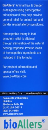 Bio Allers Animal Hair & Dander Homeopathic Treatment Perspective: back