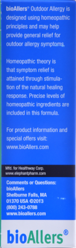 Bio Allers Outdoor Allergy Homeopathic Treatment Perspective: back