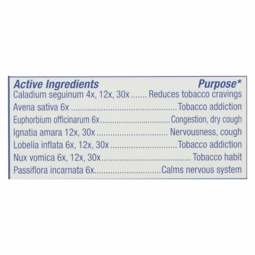 NatraBio Stop-it Smoking® De-nicotox™ Tablets Perspective: back