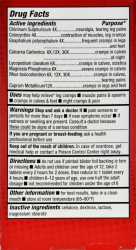 NatraBio Leg Cramps Tablets Perspective: back