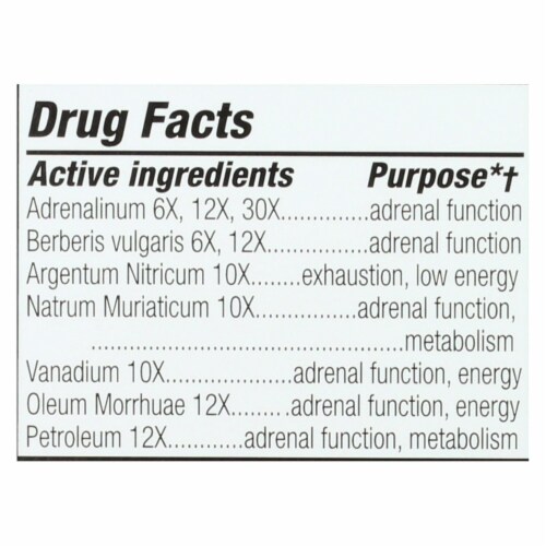NatraBio Adrenal Support - 1 fl oz Perspective: back