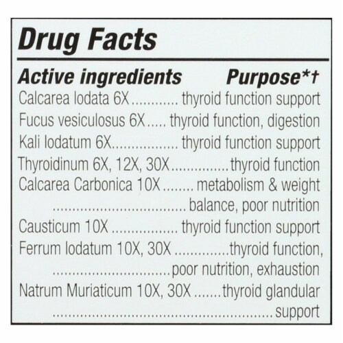 NatraBio Thyroid Support Formula - 1 fl oz Perspective: back