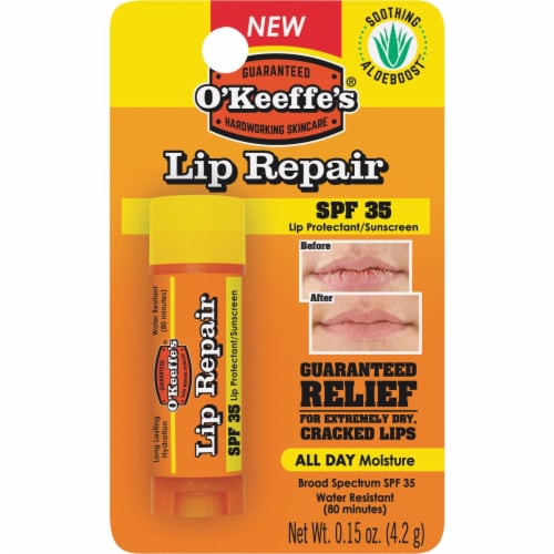 O'Keeffe's® Lip Repair® SPF 35 Unflavored Lip Balm Perspective: back